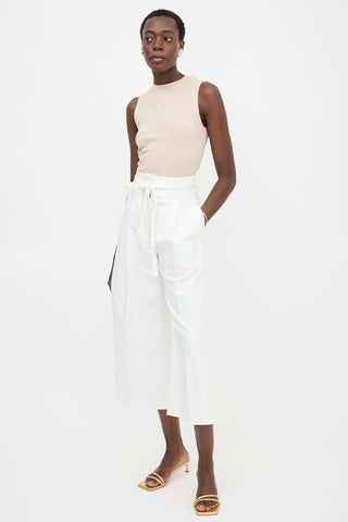 Pleated Wide Leg Trouser