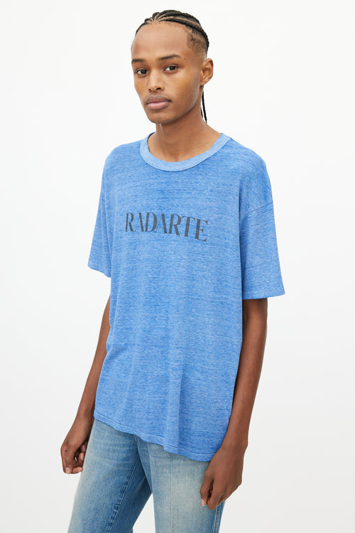 Rodarte Blue Faded Logo T-Shirt