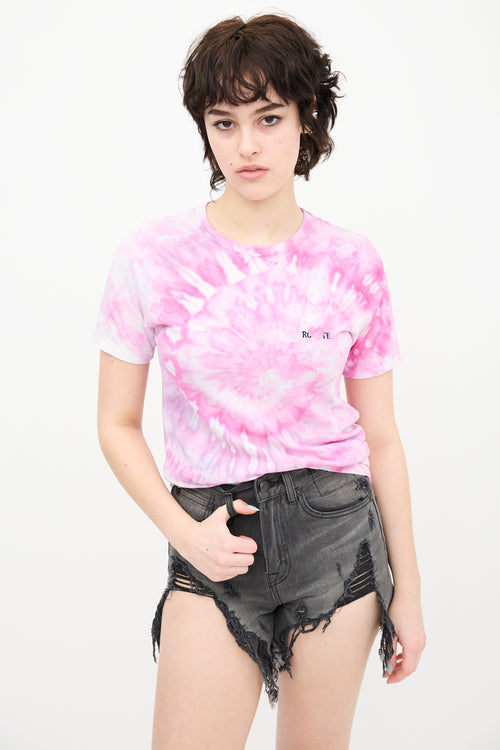 Rodarte Tie Dye Logo T-Shirt