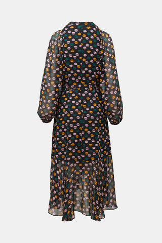 Rodebjer Silk Lip Wrap Dress