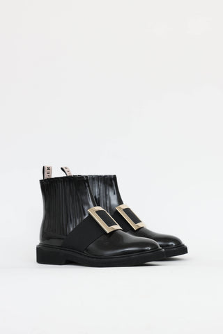 Roger Vivier Patent Viv Rangers Boot