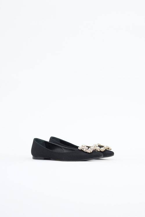Roger Vivier Mesh Efflorescence Flat