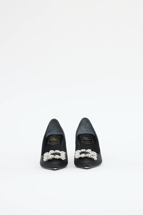 Roger Vivier Satin Efflorescence Pump