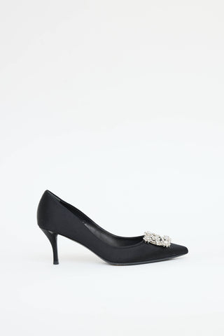 Roger Vivier Satin Efflorescence Pump