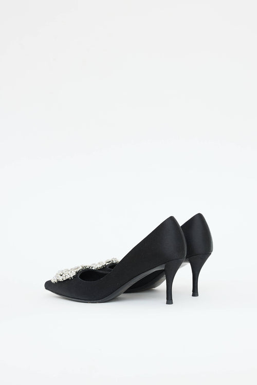 Roger Vivier Satin Efflorescence Pump