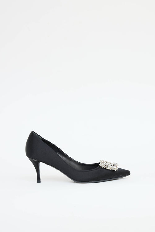 Roger Vivier Satin Efflorescence Pump