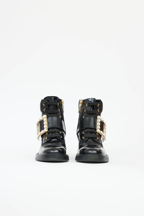 Roger Vivier Patent Viv Ranger Boot