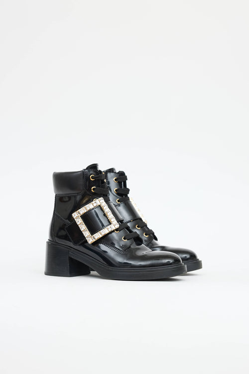 Roger Vivier Patent Viv Ranger Boot