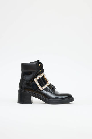 Roger Vivier Patent Viv Ranger Boot