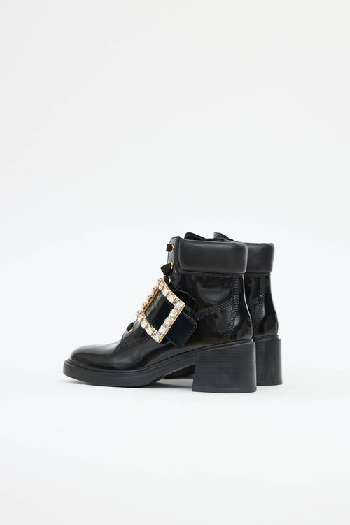 Roger Vivier Patent Viv Ranger Boot