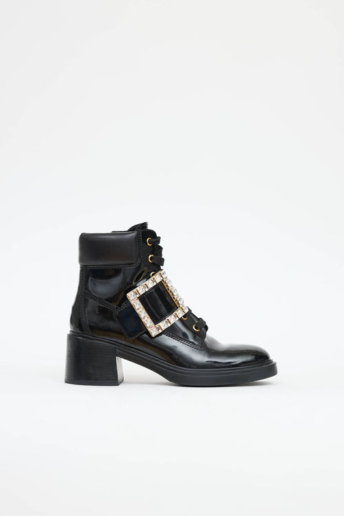 Roger Vivier Patent Viv Ranger Boot