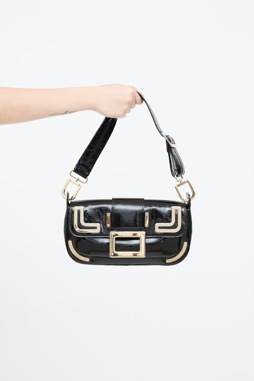 Roger Vivier Patent Leather Buckle Pochette
