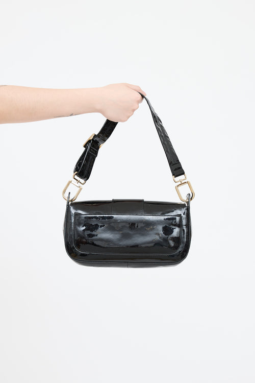 Roger Vivier Patent Leather Buckle Pochette