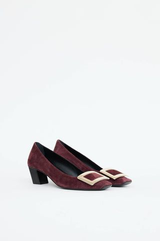 Roger Vivier Suede Belle Pump