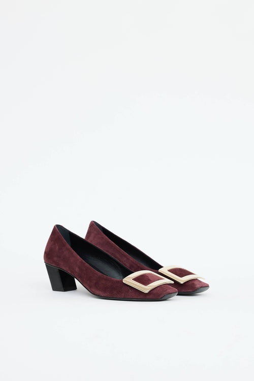 Roger Vivier Suede Belle Pump