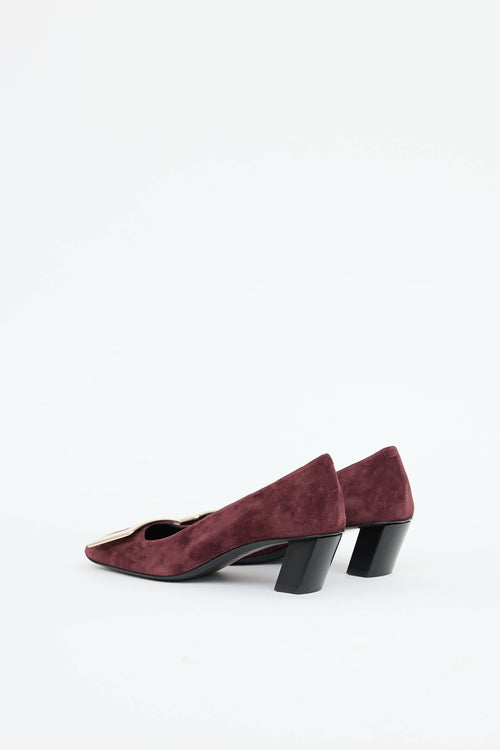 Roger Vivier Suede Belle Pump
