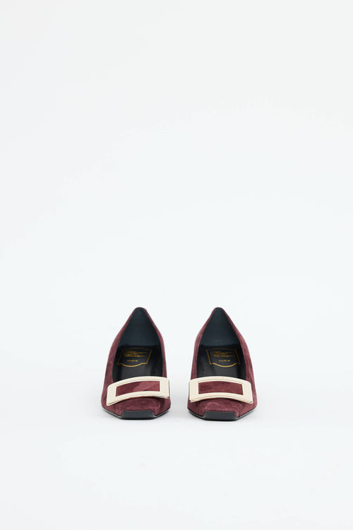 Roger Vivier Suede Belle Pump