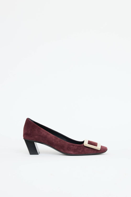 Roger Vivier Suede Belle Pump