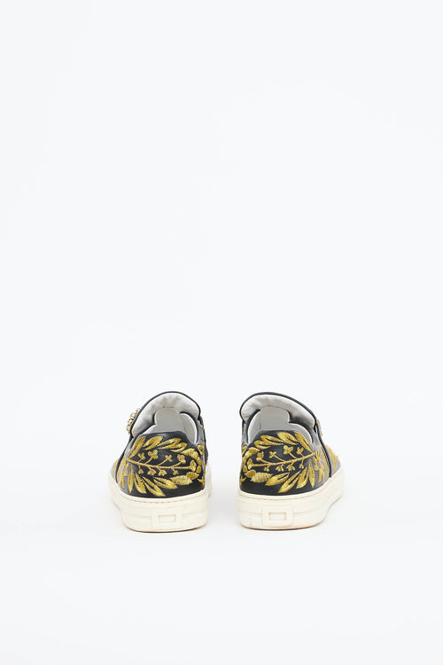 Roger Vivier Embroidered Crystal Sneaker