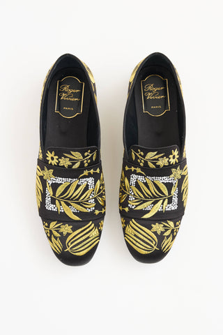 Roger Vivier Floral Embroidered Loafer
