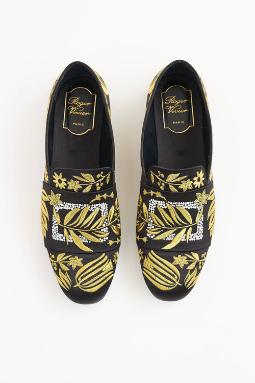 Roger Vivier Floral Embroidered Loafer