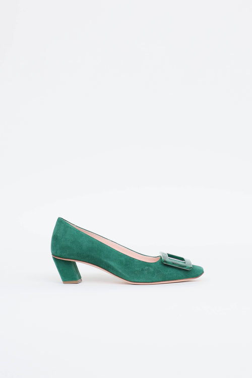 Roger Vivier Granite Buckle Belle Pump