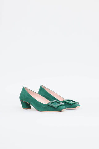 Roger Vivier Granite Buckle Belle Pump
