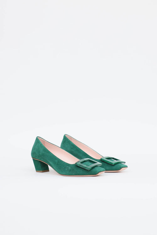 Roger Vivier Granite Buckle Belle Pump