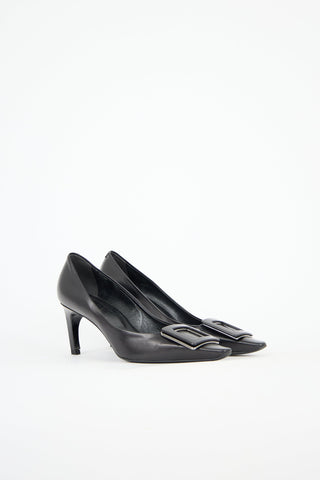 Roger Vivier Leather Buckle Pump