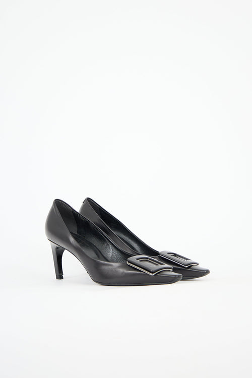 Roger Vivier Leather Buckle Pump