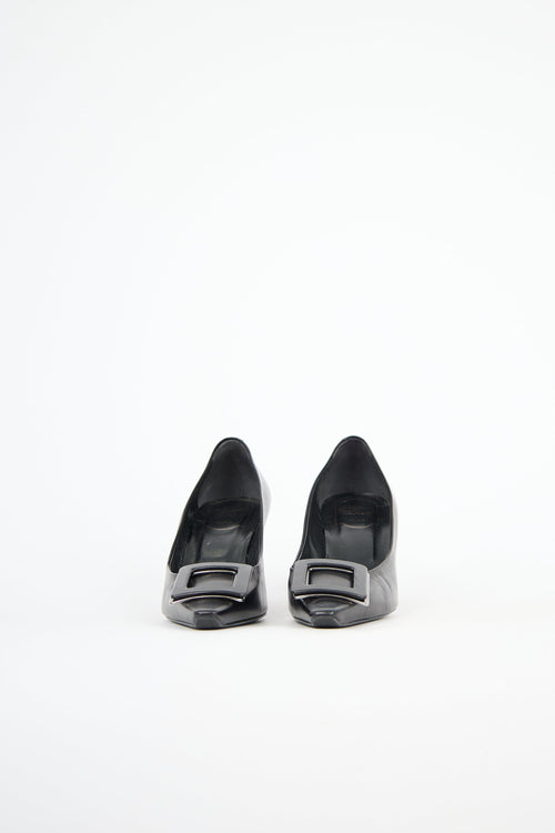 Roger Vivier Leather Buckle Pump