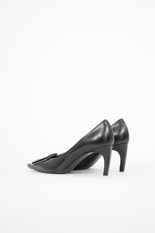 Roger Vivier Leather Buckle Pump