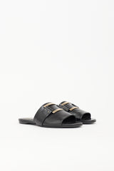 Roger Vivier Leather Buckle Slide