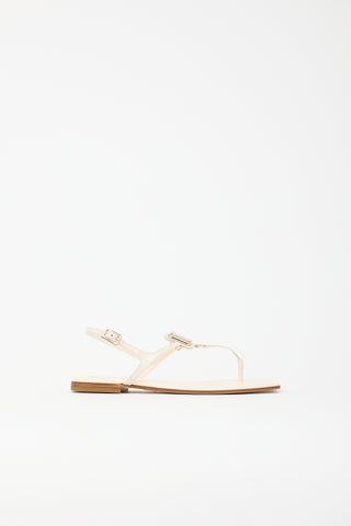 Roger Vivier Leather T-Strap Sandal