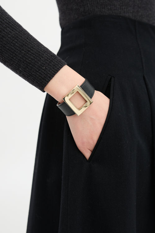 Roger Vivier Leather Très Vivier Bracelet