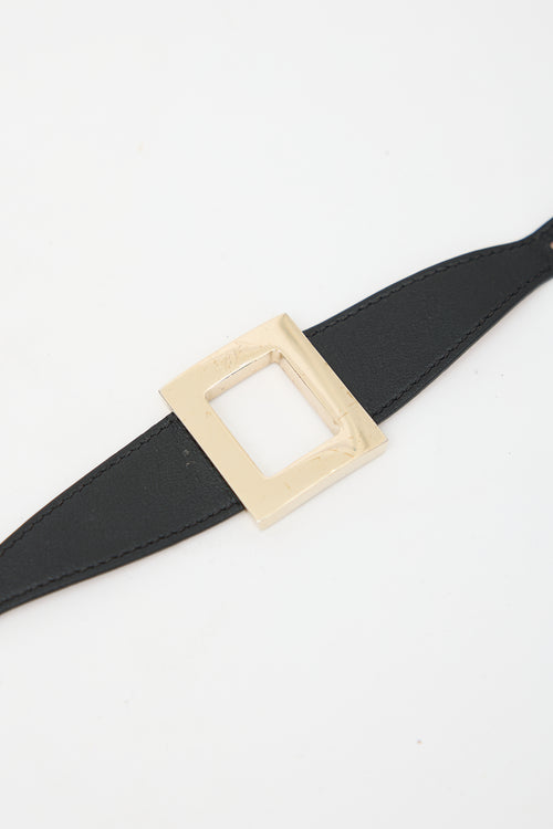 Roger Vivier Leather Très Vivier Bracelet