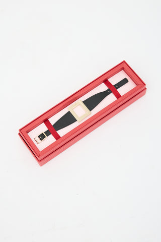 Roger Vivier Leather Très Vivier Bracelet