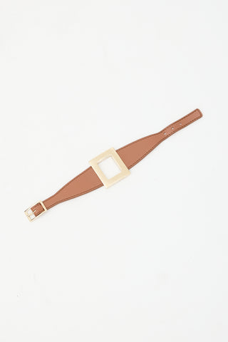 Roger Vivier Leather Très Vivier Bracelet