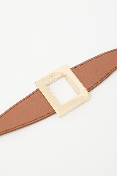 Roger Vivier Leather Très Vivier Bracelet