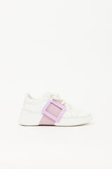Roger Vivier Leather Viv Skate Sneaker
