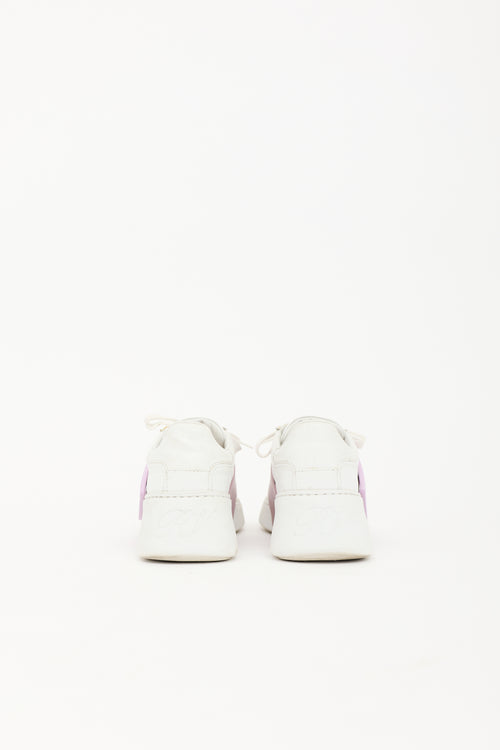 Roger Vivier Leather Viv Skate Sneaker