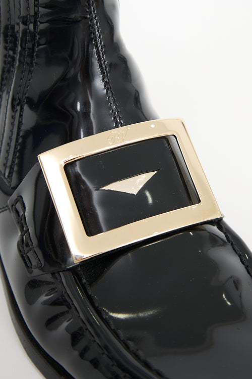 Roger Vivier Patent Leather Preppy Viv' Boot