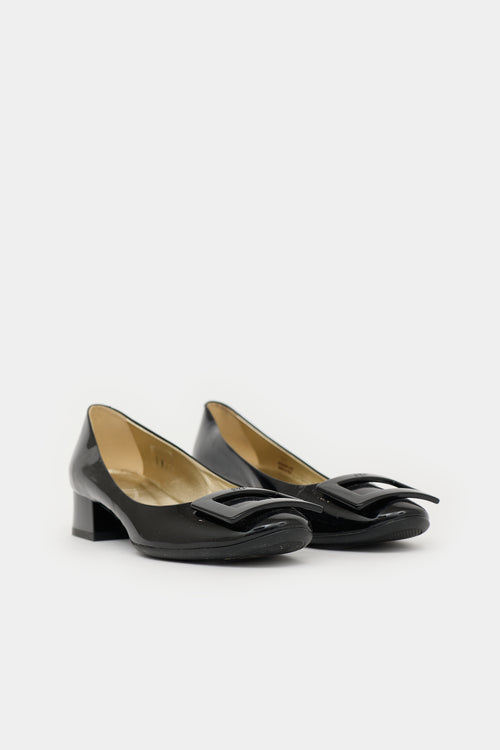 Roger Vivier Patent Leather Buckle Pump
