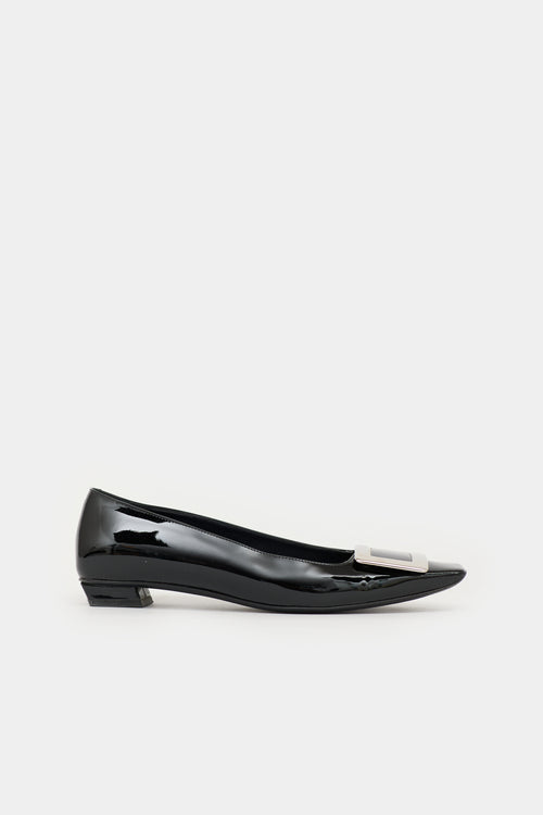 Roger Vivier Patent Leather Trompette Flat