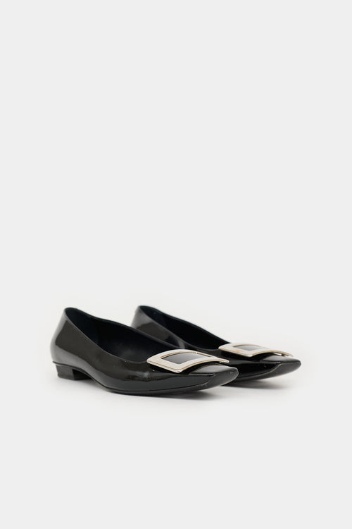 Roger Vivier Patent Leather Trompette Flat
