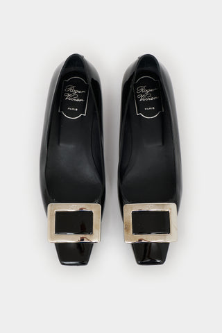 Roger Vivier Patent Leather Trompette Flat