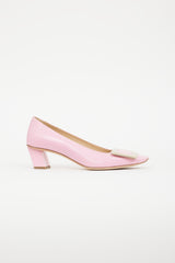 Roger Vivier Pink & Gold Patent Belle Vivier Heel