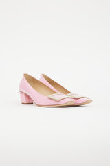 Roger Vivier Pink & Gold Patent Belle Vivier Heel