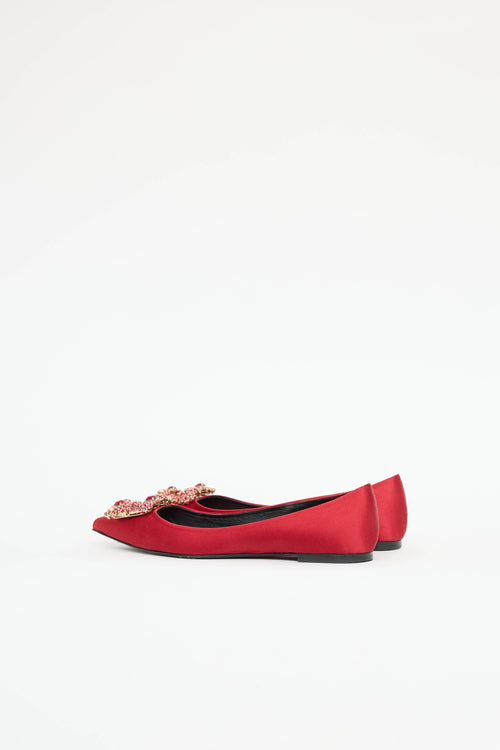 Roger Vivier Floral Strass Flat