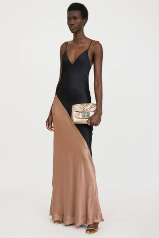 Roger VivierLeather Met Efflorescence Crystal Bag